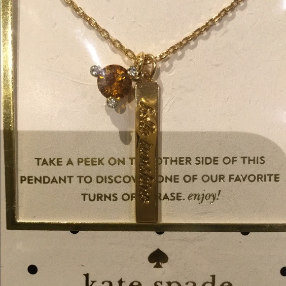 Kate Spade-November Born To Be Necklace - Picture 2 of 7